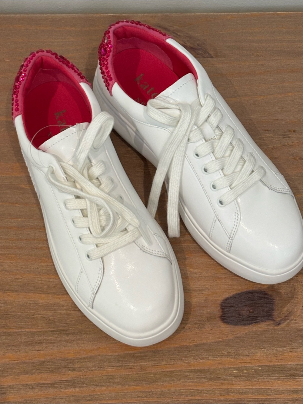 Kate Spade New York Lift Sneakers in Optic White/Vivid Snapdragon 8 $168 - Picture 6 of 7